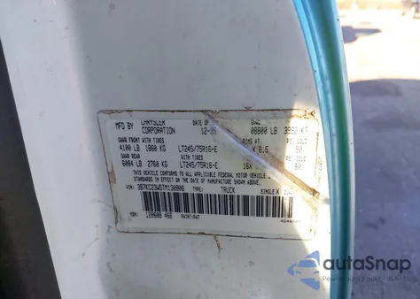 1996 Dodge Ram 2500 из США, поврежденный, VIN 3B7KC23W5TM130806